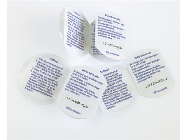 Peel and Reveal Unique Coded Labels