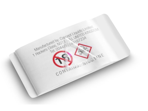 Chemical booklet label