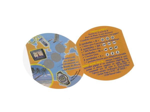 Promotional Peel and Reveal Labels