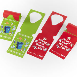 Self Tie Bin Tags Label