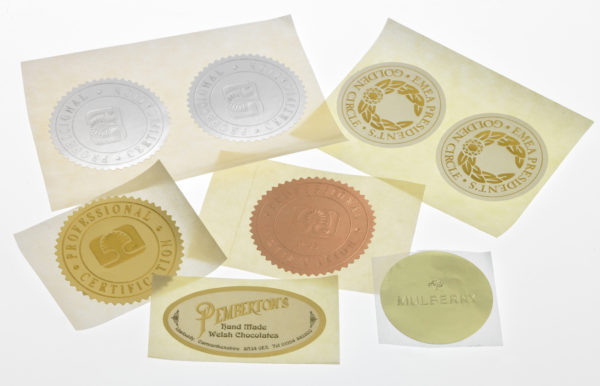 Embossed Foil Labels