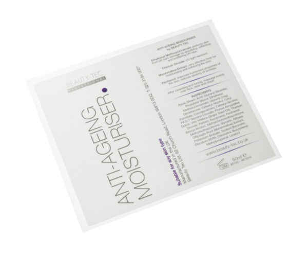 anti ageing moisturiser labels