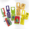 Self Tie Bin Tags Label