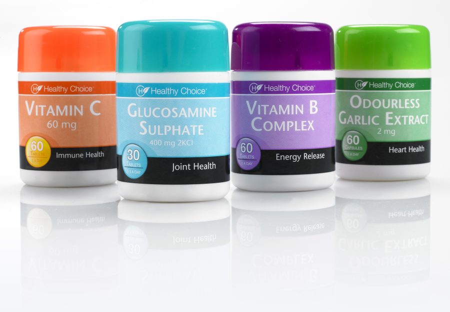 Health supplement nutraceutical labels