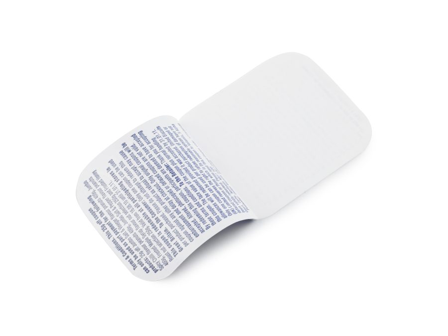 Inkjet printable peel and reveal labels
