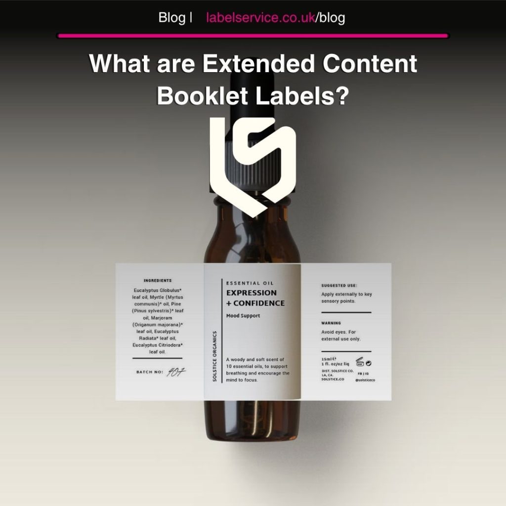 Extended Content Booklet Labels