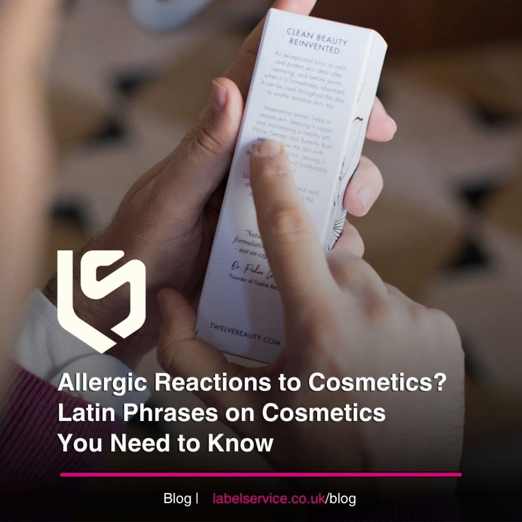 Latin Phrases on Cosmetics